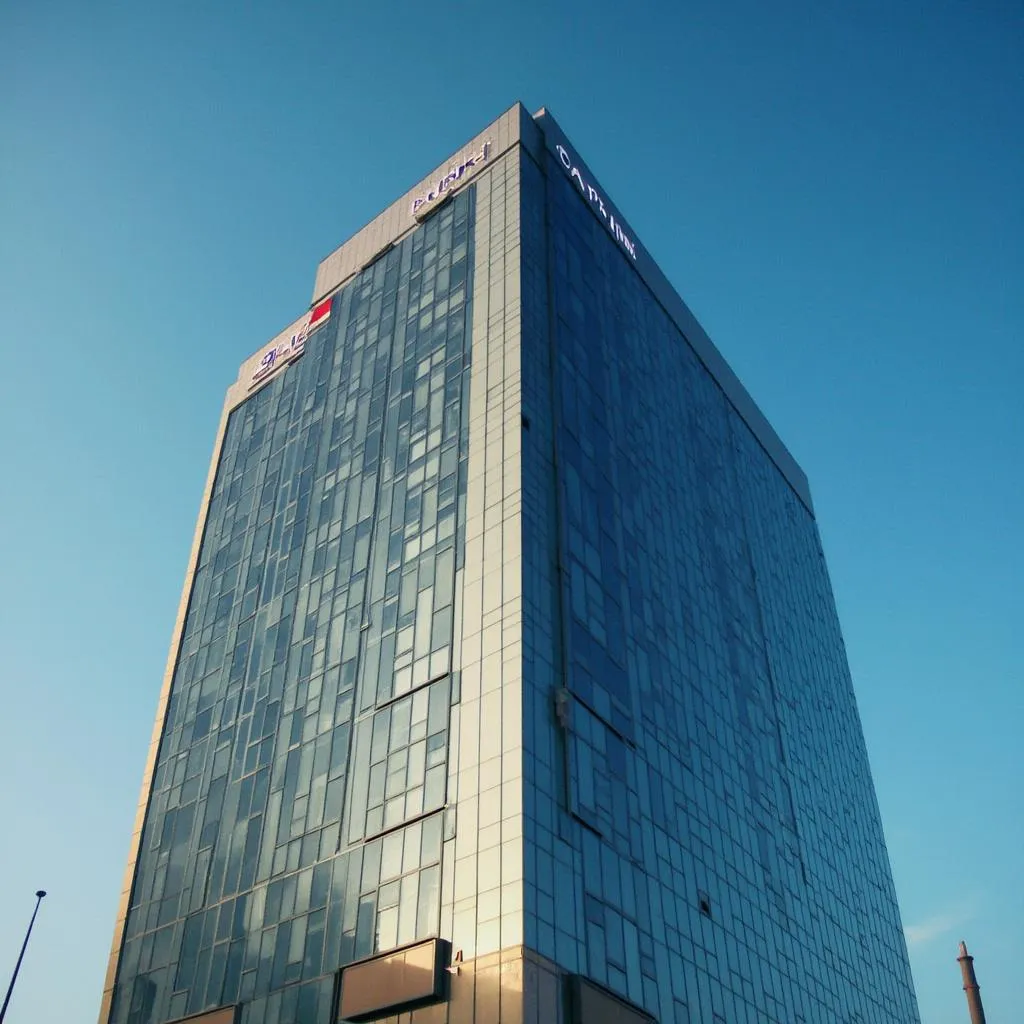 Edificio corporativo moderno de EnergiaFuturo S.A.