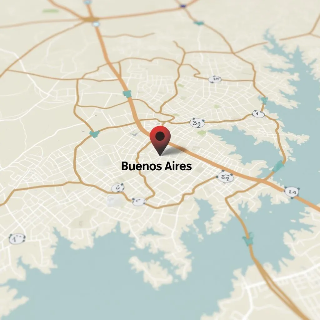 Ubicación en mapa de Buenos Aires
