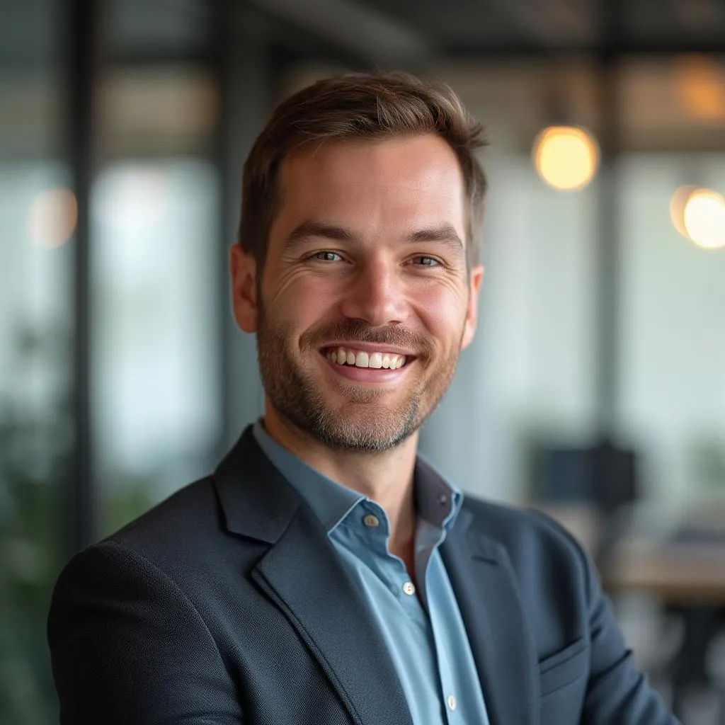 Retrato de cliente satisfecho